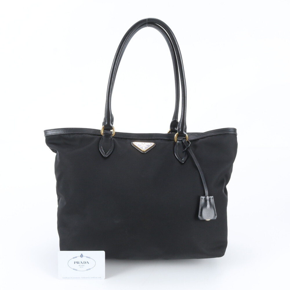 Prada Tessuto Nylon 1BG158 Leather Tote Bag Shoulder for Women (with Guarante...